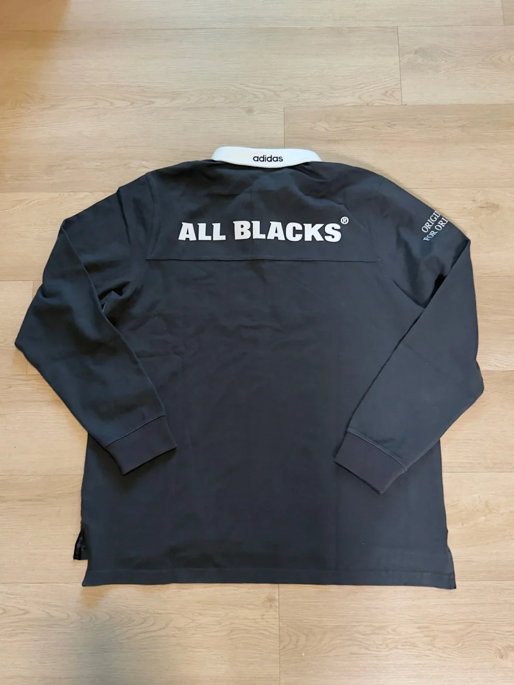 adidas Colorblock Rugby Pullover — Black Blue White Red